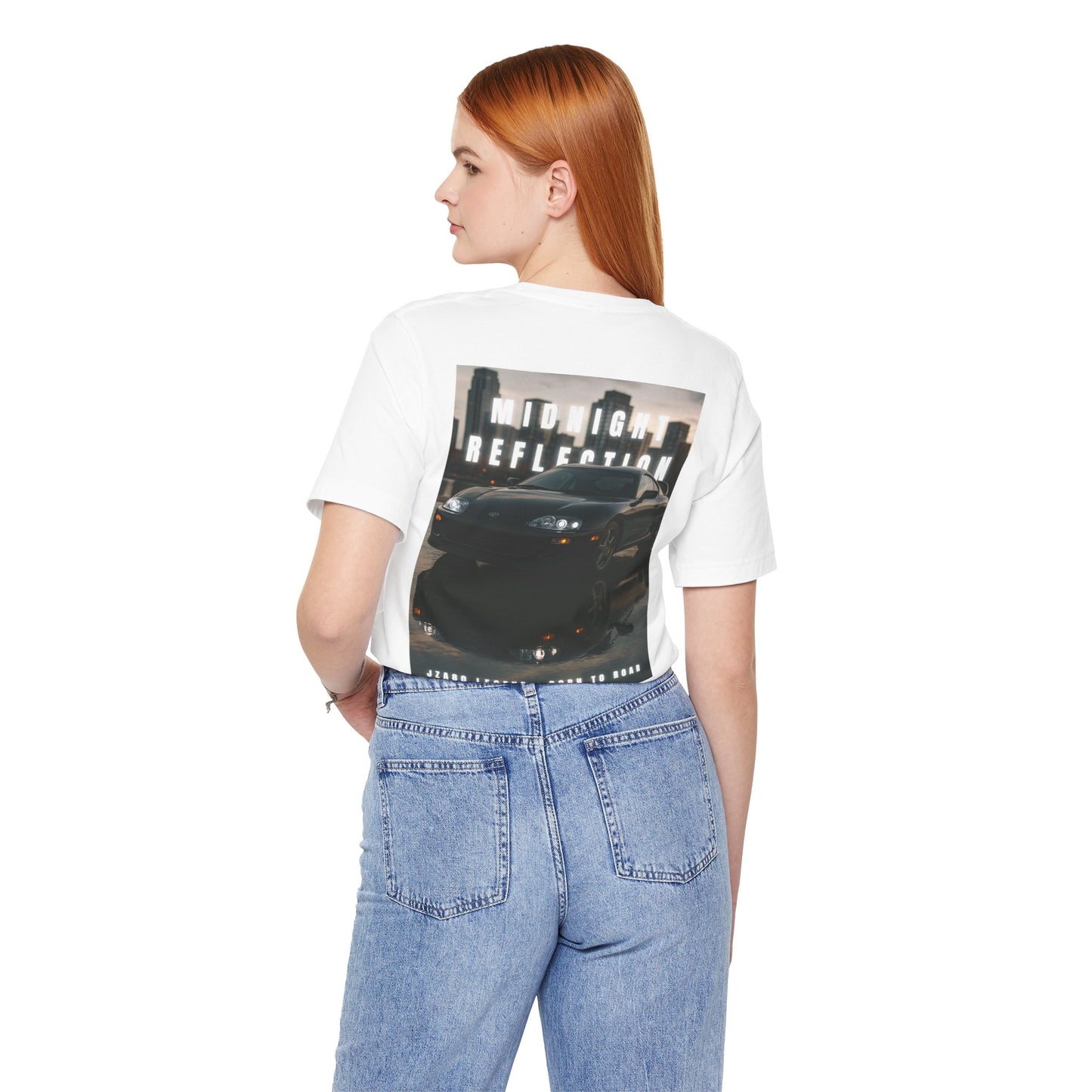 Midnight Reflection Unisex Tee, Casual Streetwear, Car Lovers Gift, Graphic T-Shirt, Everyday Wear, Urban Outfit