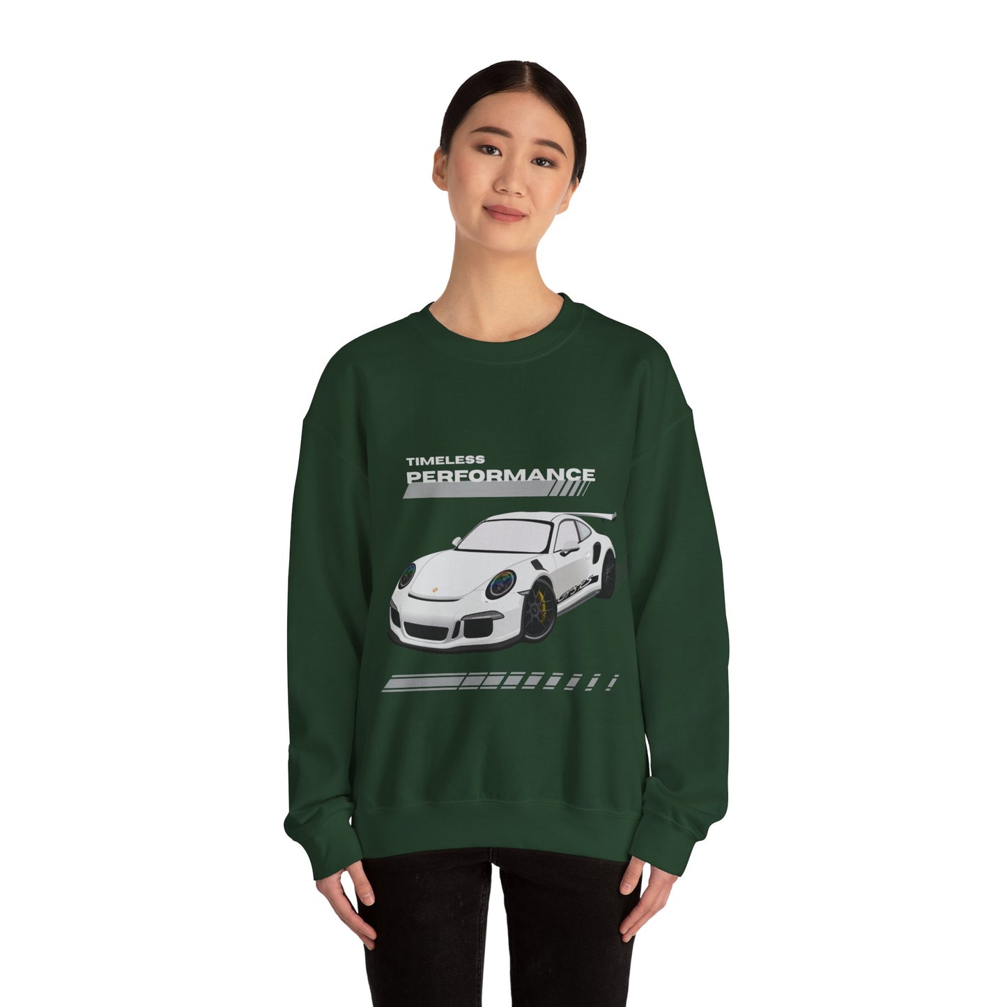 Timeless Performance Sweatshirt, Racing Apparel, Car Enthusiast Gift, Unisex Crewneck, Automotive Style, Gift for Him
