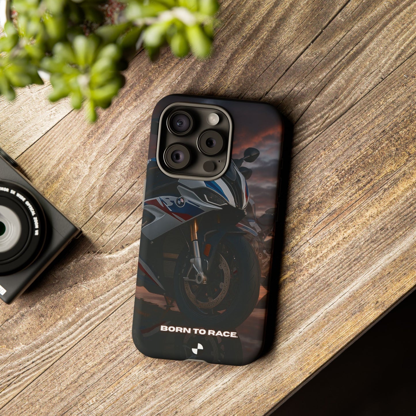 Coque de téléphone pour moto BMW – Design Born to Race