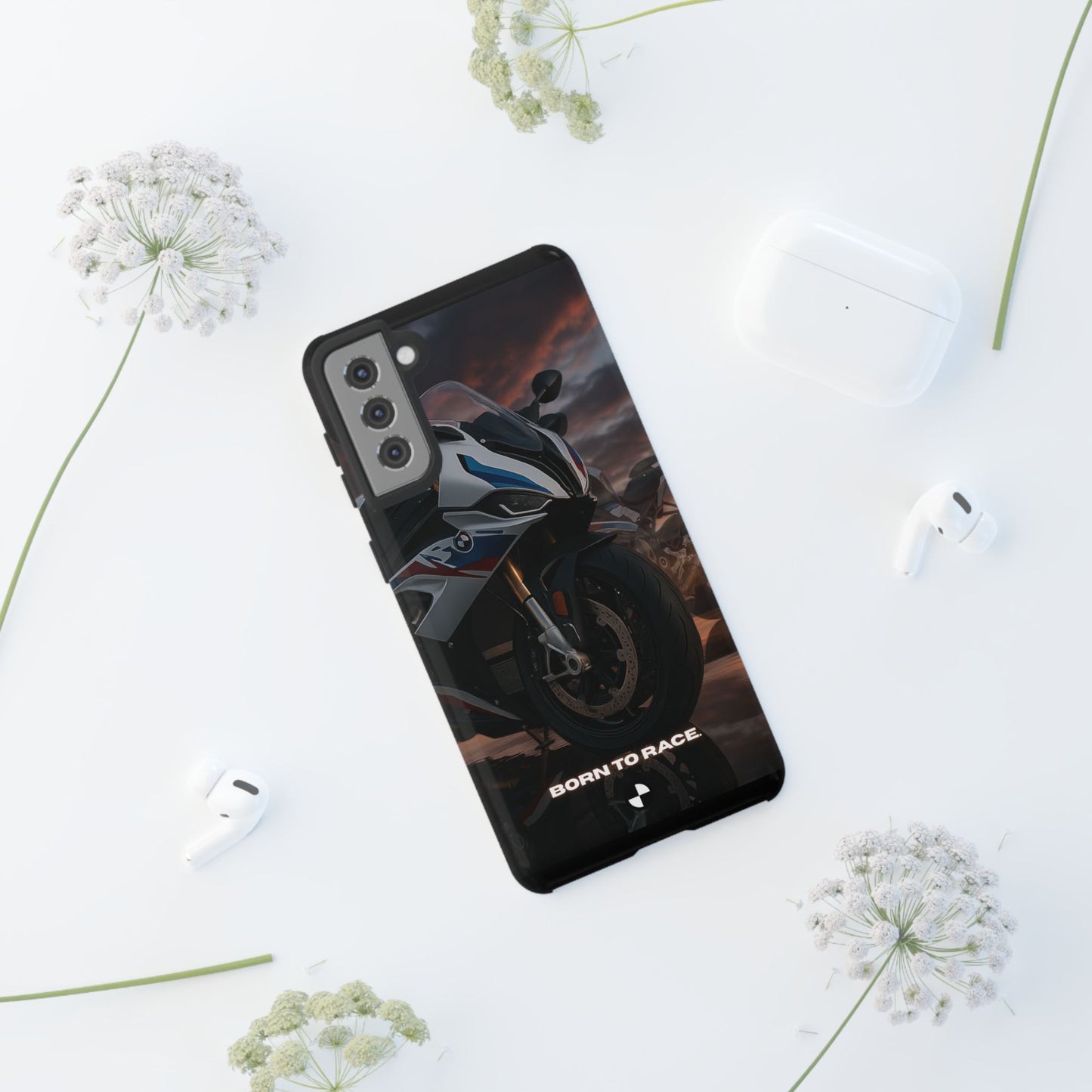 Coque de téléphone pour moto BMW – Design Born to Race