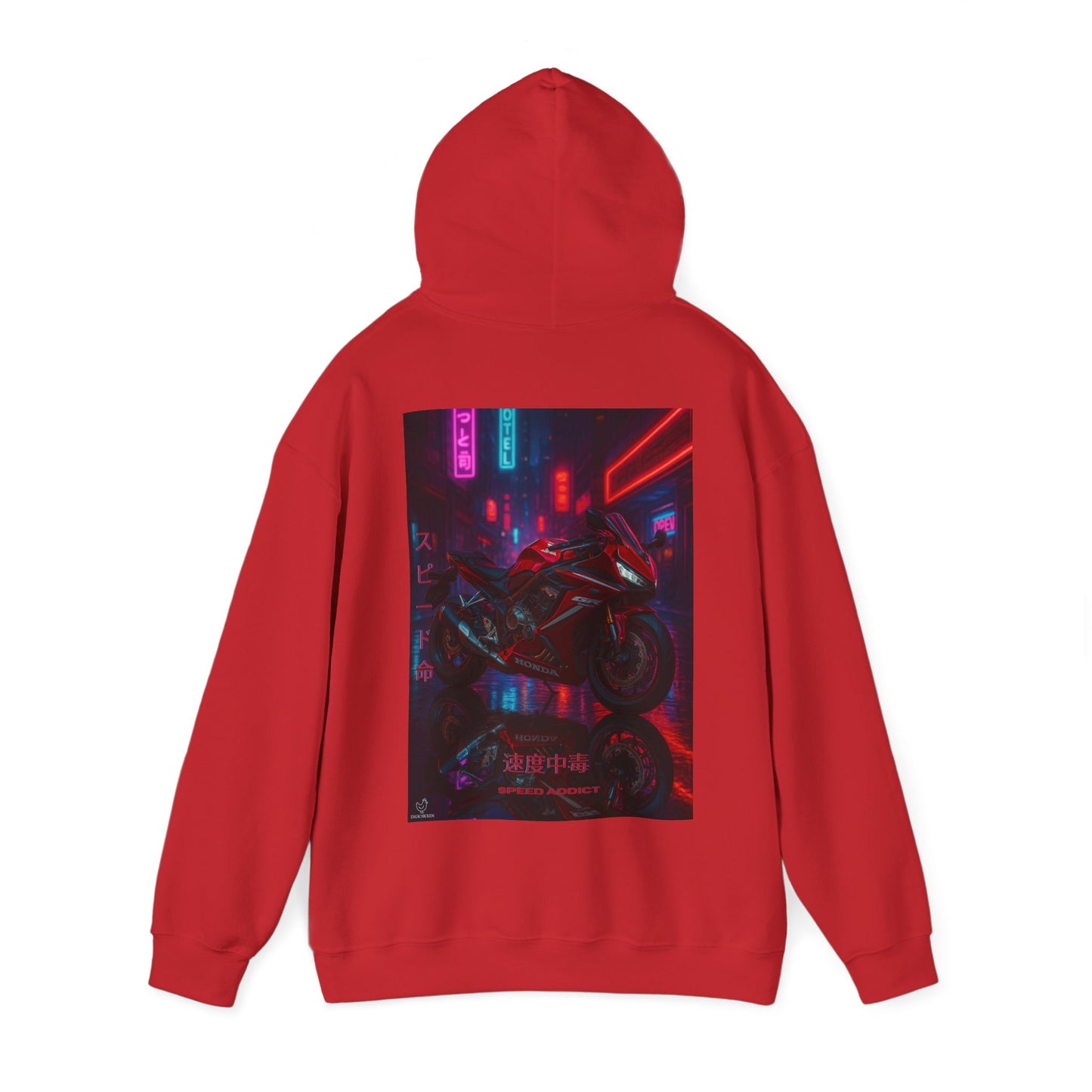 650r Motorcycle Urban Vibes Unisex Hoodie - Neon Night Design