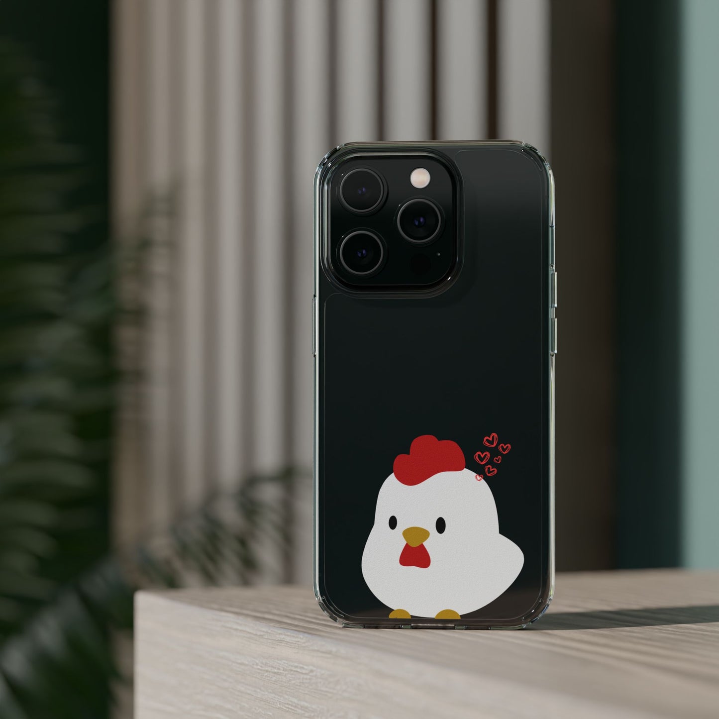 Coque transparente en forme de poulet, adorable coque pour amoureux des animaux, cadeau pour enfants, décoration de ferme, cadeau d'anniversaire