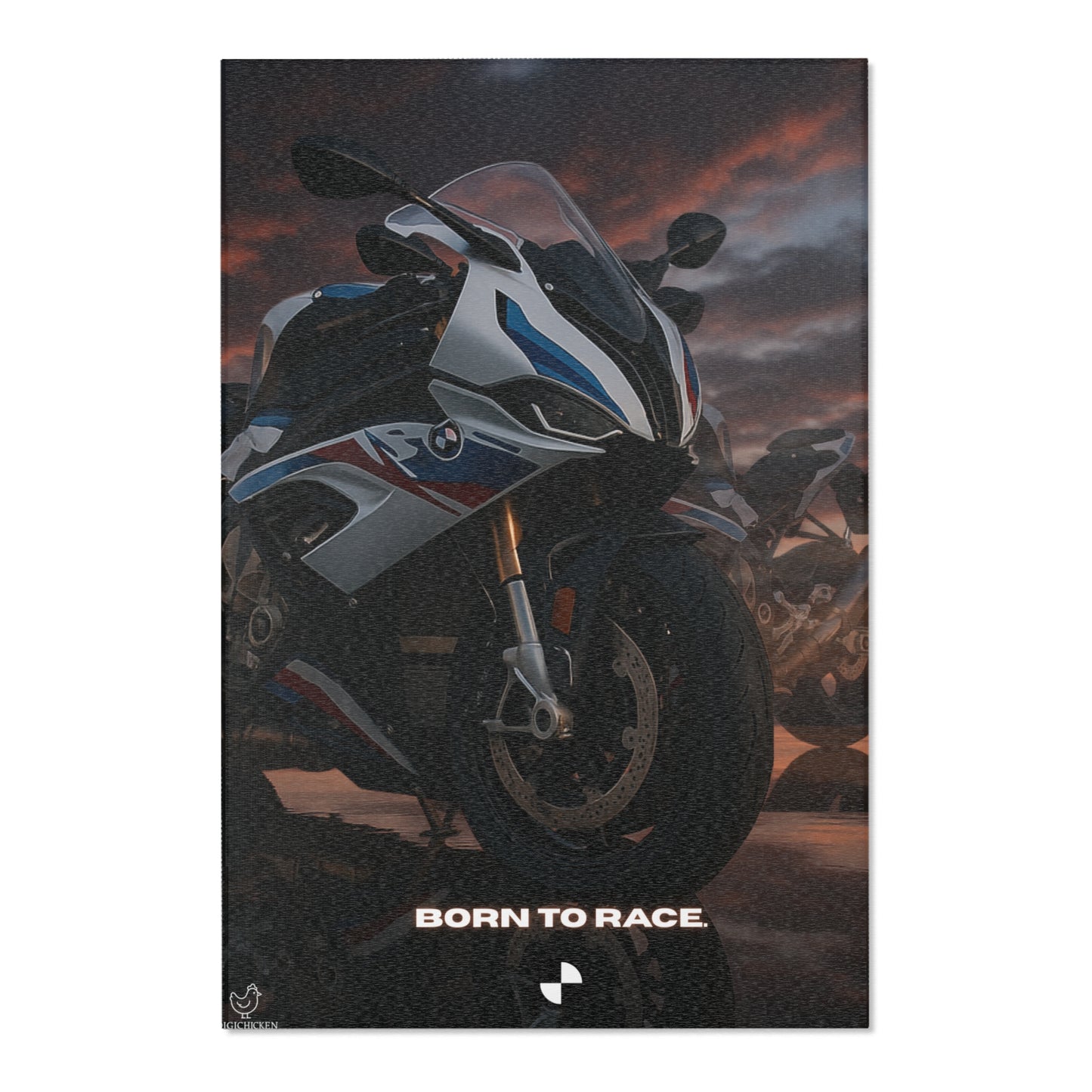 s1000rr Motorcycle Area Rug - Born to Race