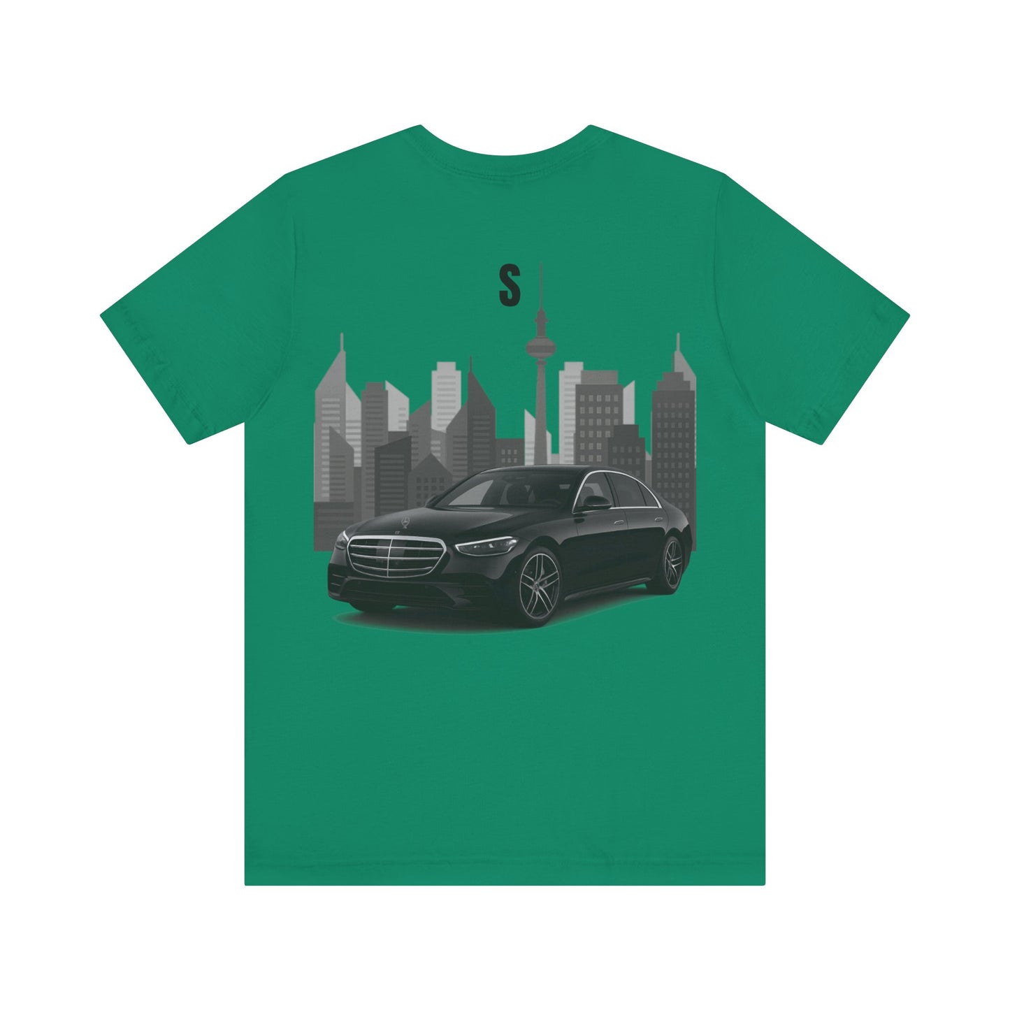 Urban Vibes Car Graphic Tee, Unisex Jersey Short Sleeve Tee, Cityscape T-Shirt, Cool Car Shirt, Gift for Car Lovers, Trendy Everyday Wear