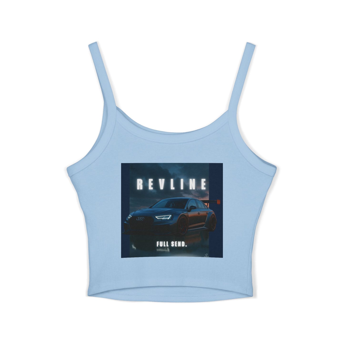 Audi Racing Inspired Backprint Spaghetti Strap Tank Top