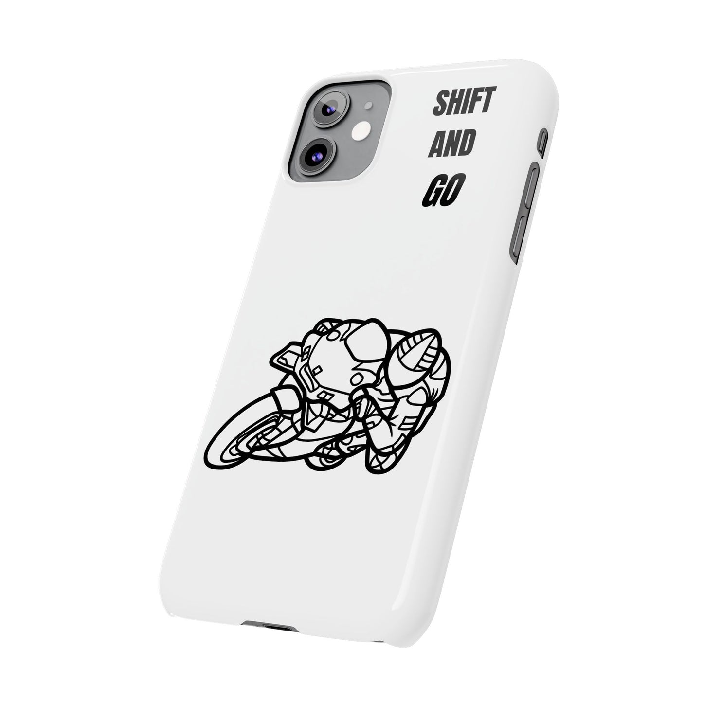 Motorcycle Slim Phone Cases - Shift and Go, Biker Gift, Moto Lover Accessory, Phone Protection, Unique Motorcycle Design