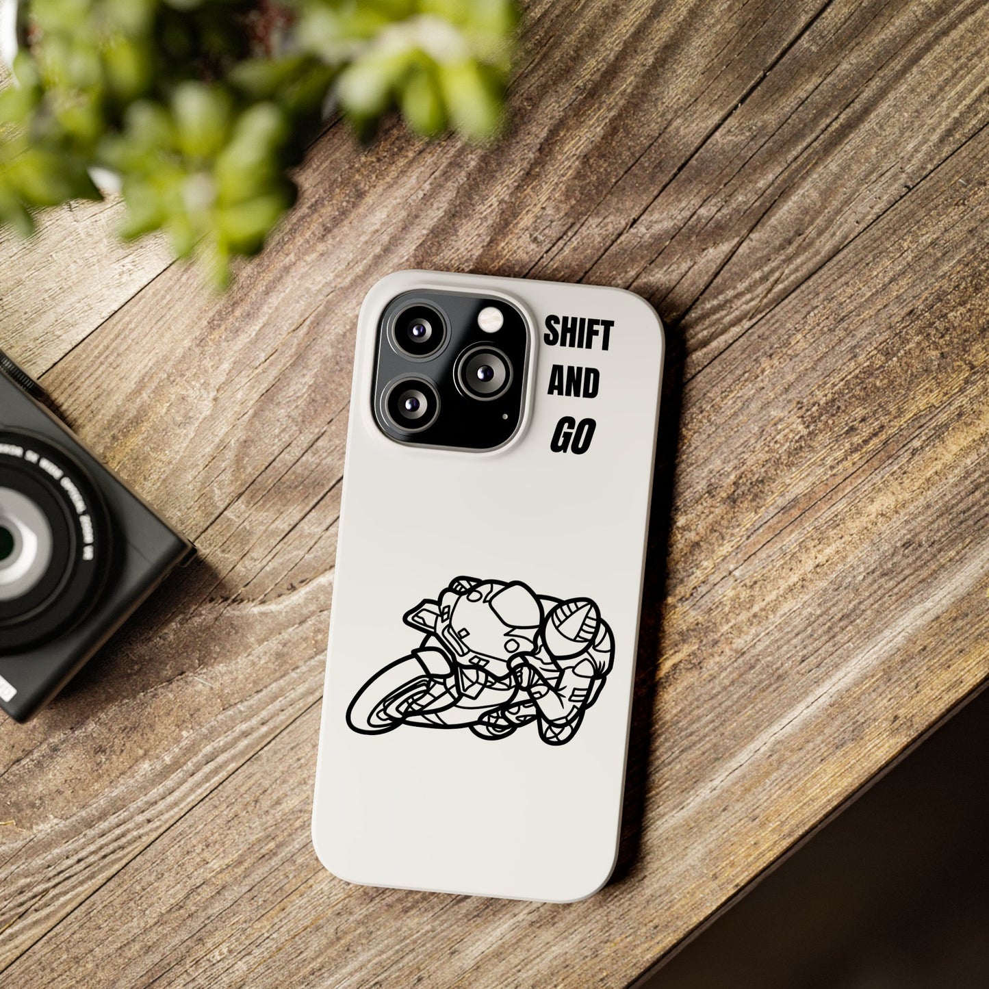 Motorcycle Slim Phone Cases - Shift and Go, Biker Gift, Moto Lover Accessory, Phone Protection, Unique Motorcycle Design