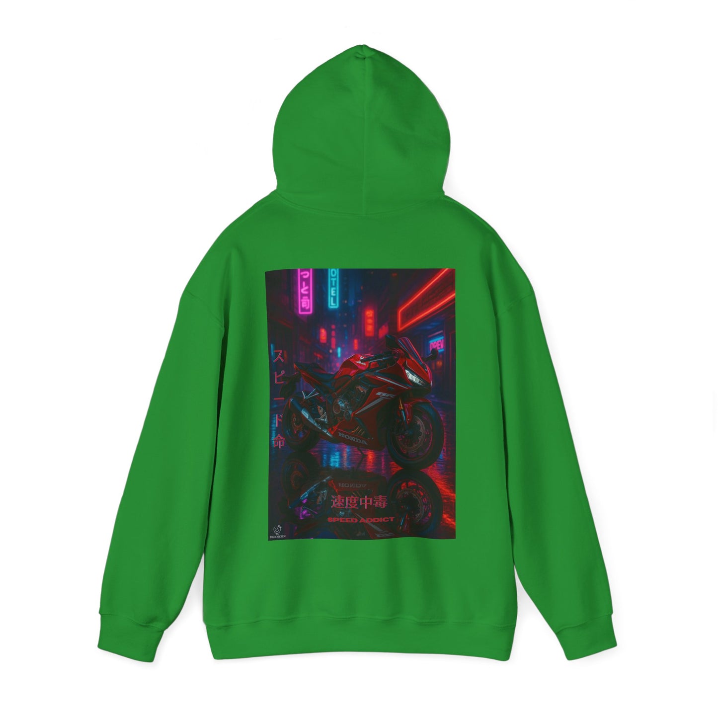 650r Motorcycle Urban Vibes Unisex Hoodie - Neon Night Design