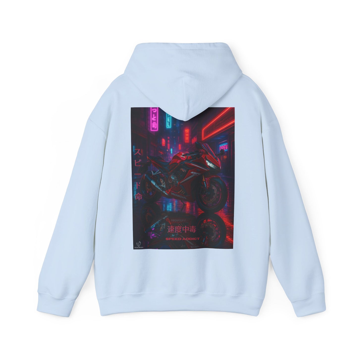 650r Motorcycle Urban Vibes Unisex Hoodie - Neon Night Design