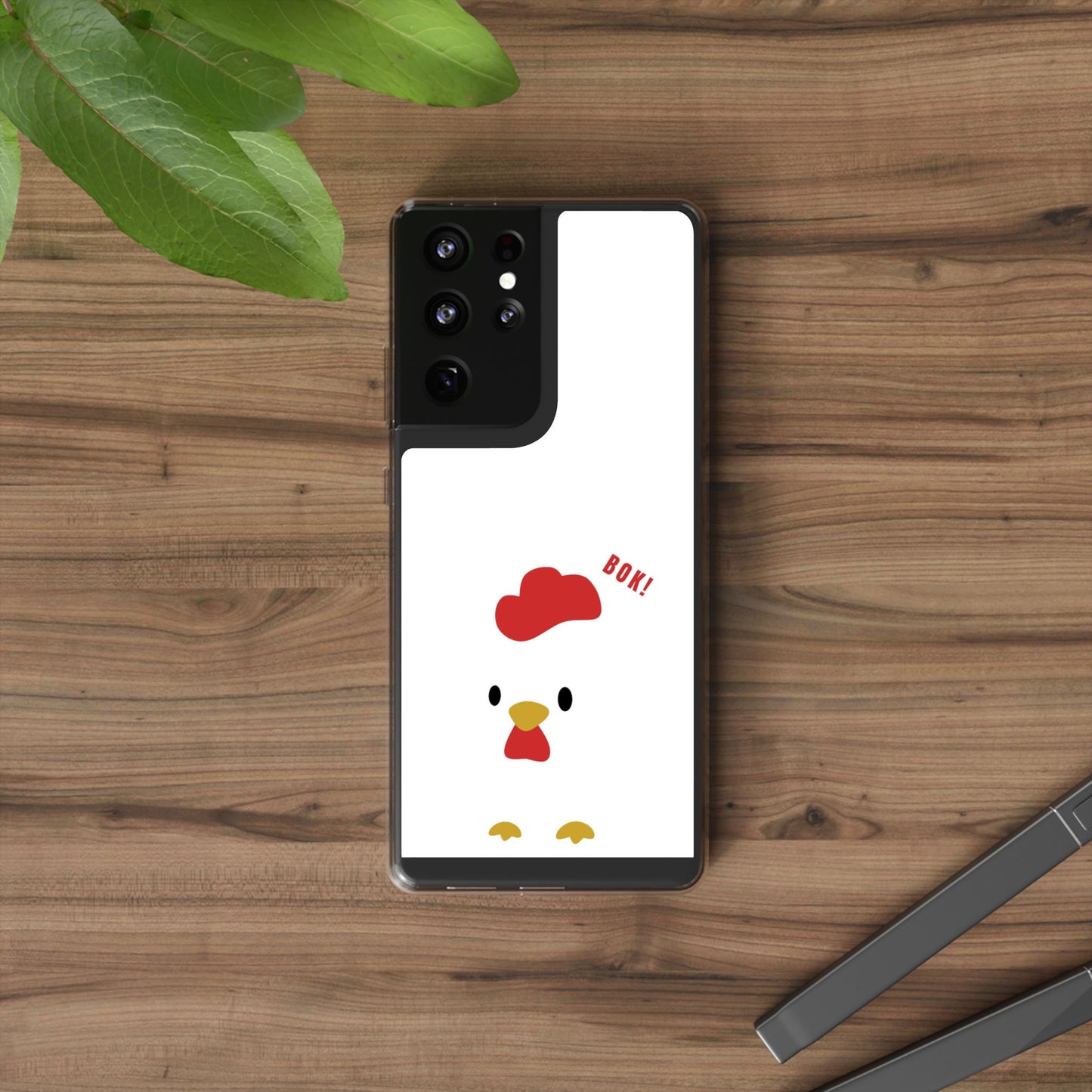 Chicken Design Clear Phone Case, Cute Animal Phone Cover, Fun Gift for Kids, Pet Lovers, Birthday Present, Travel Accessory