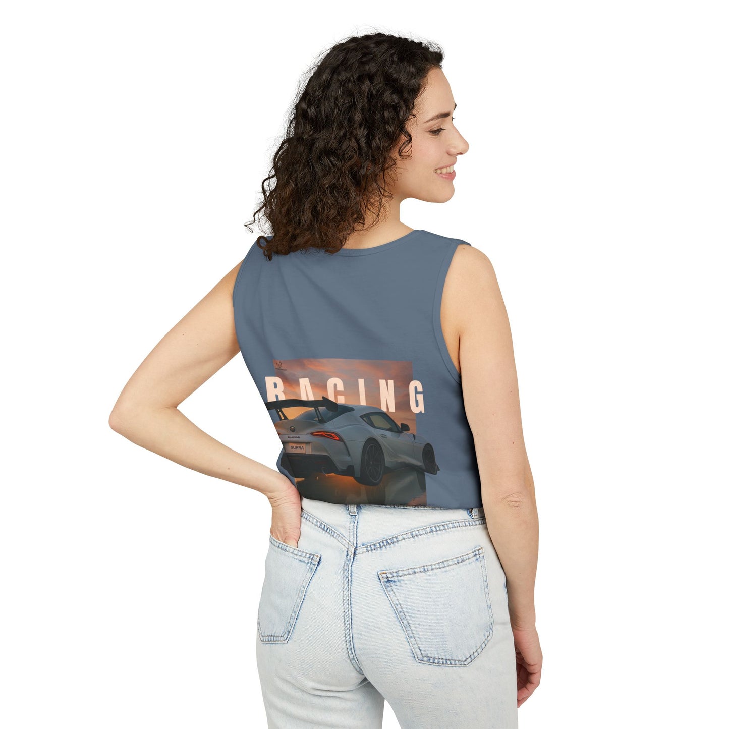 Racing Stututu Car - Unisex Garment-Dyed Tank Top