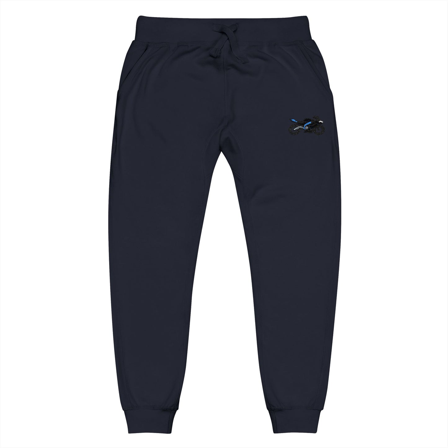 Yamaha inspired Motorcycle Embroidered Unisex Fleece Sweatpants - Cozy & Stylish Activewear