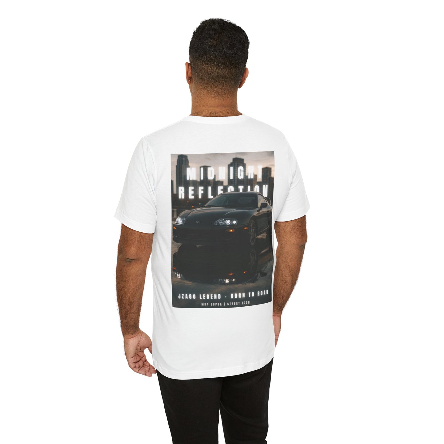 Midnight Reflection Unisex Tee, Casual Streetwear, Car Lovers Gift, Graphic T-Shirt, Everyday Wear, Urban Outfit