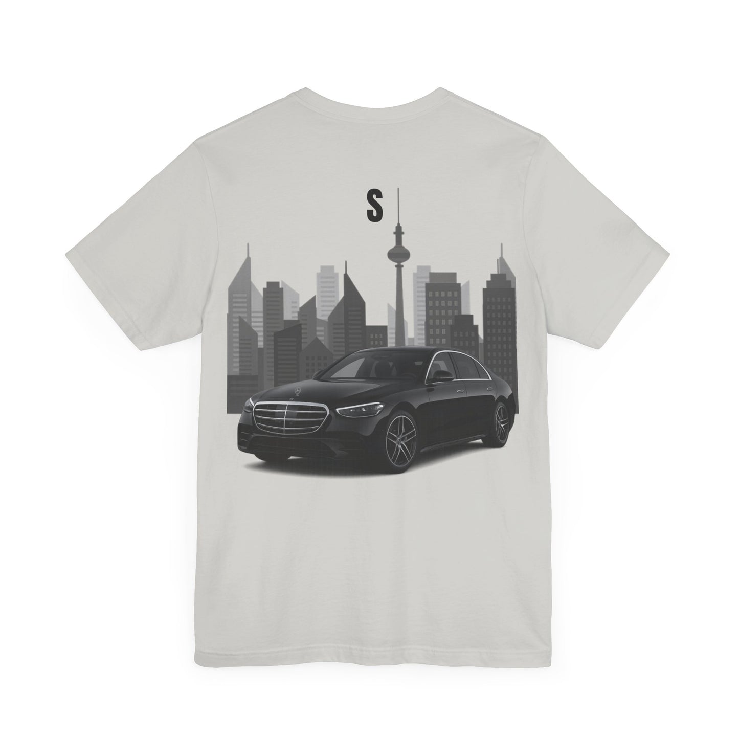 Urban Vibes Car Graphic Tee, Unisex Jersey Short Sleeve Tee, Cityscape T-Shirt, Cool Car Shirt, Gift for Car Lovers, Trendy Everyday Wear