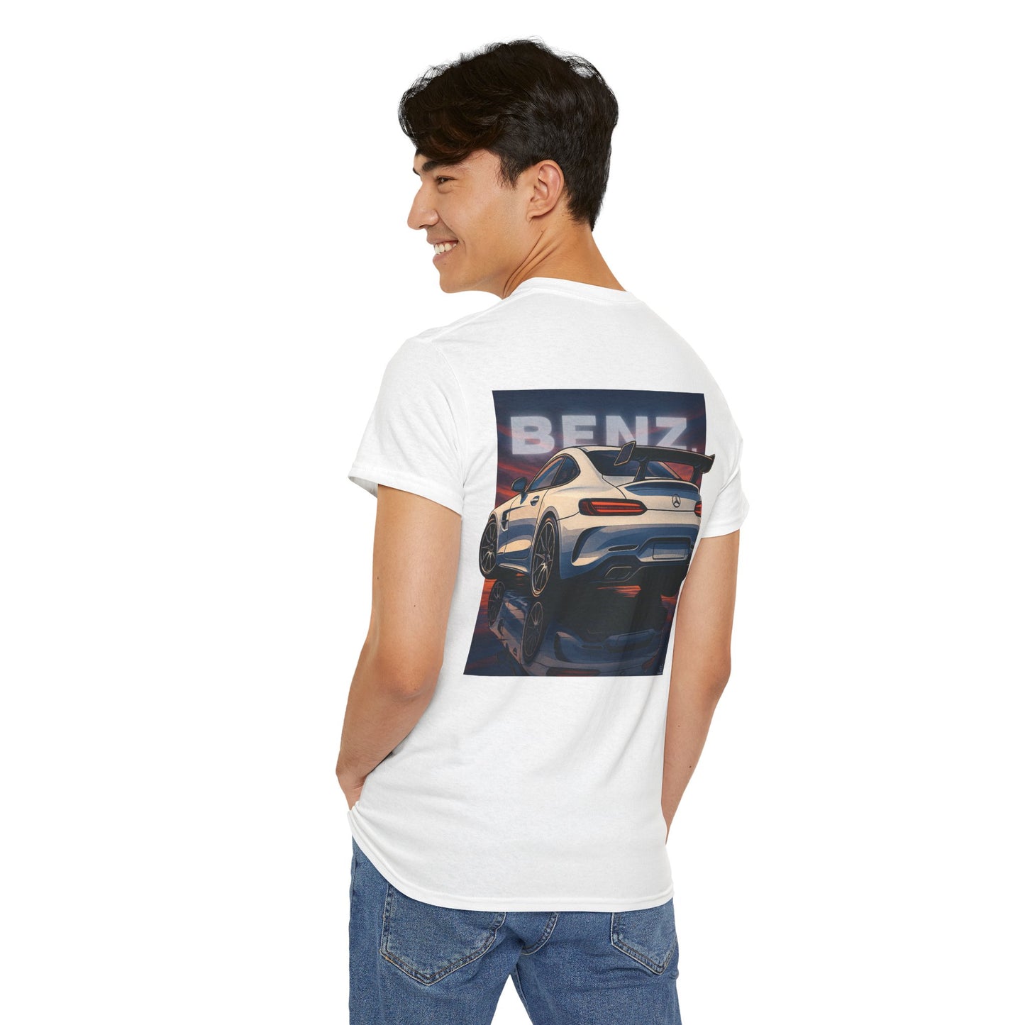 T-shirt de course inspiré de Benz - T-shirt unisexe avec imprimé cool au dos