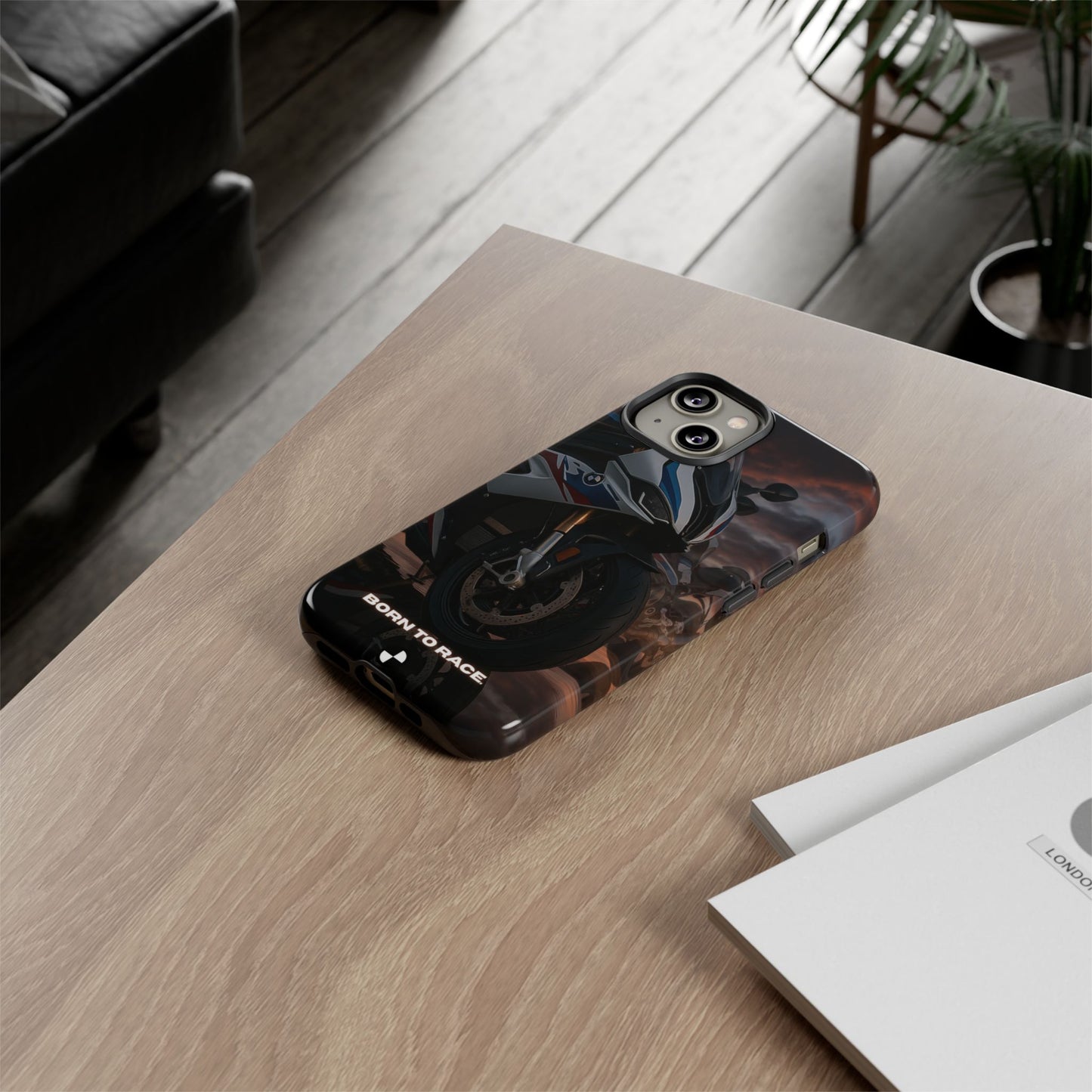 Coque de téléphone pour moto BMW – Design Born to Race