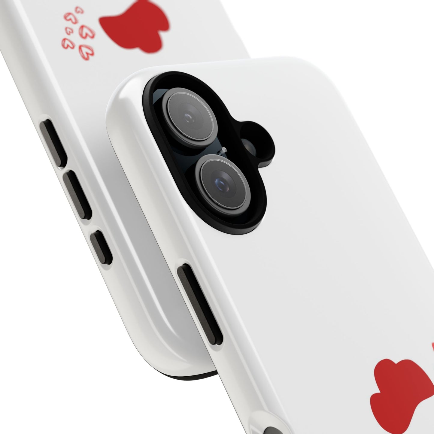 Coque de téléphone mignonne en forme de poulet, coques résistantes pour les amoureux des animaux, cadeau de Saint-Valentin, décoration de ferme, accessoires mobiles uniques, motif cœur