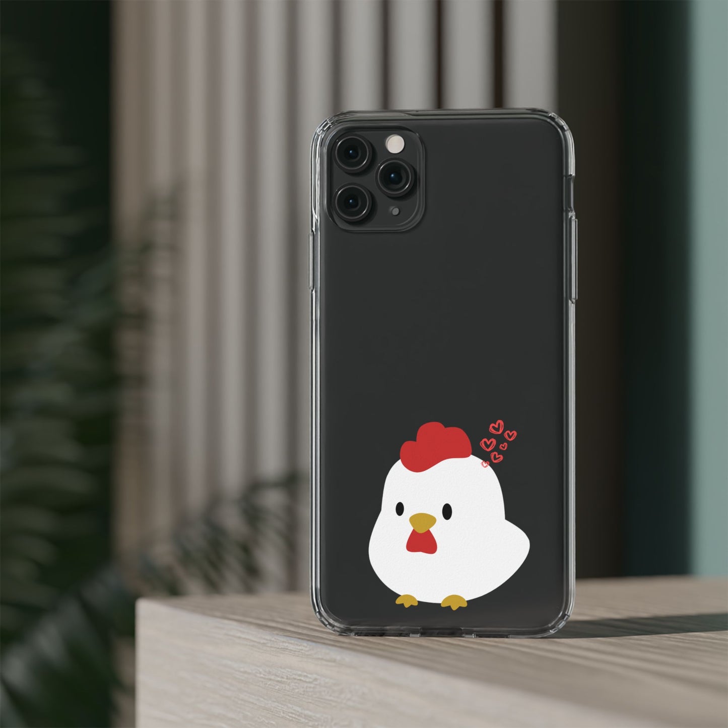 Coque transparente en forme de poulet, adorable coque pour amoureux des animaux, cadeau pour enfants, décoration de ferme, cadeau d'anniversaire