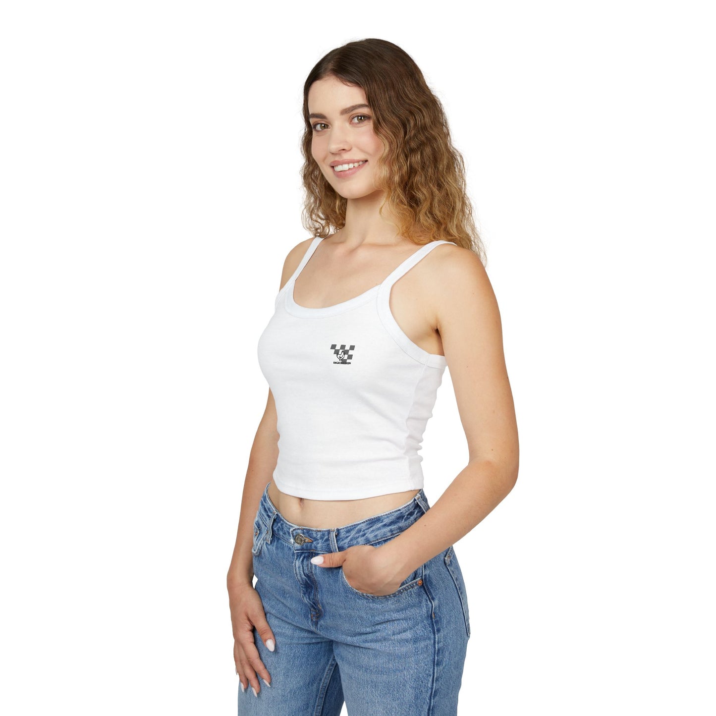 Audi Racing Inspired Backprint Spaghetti Strap Tank Top