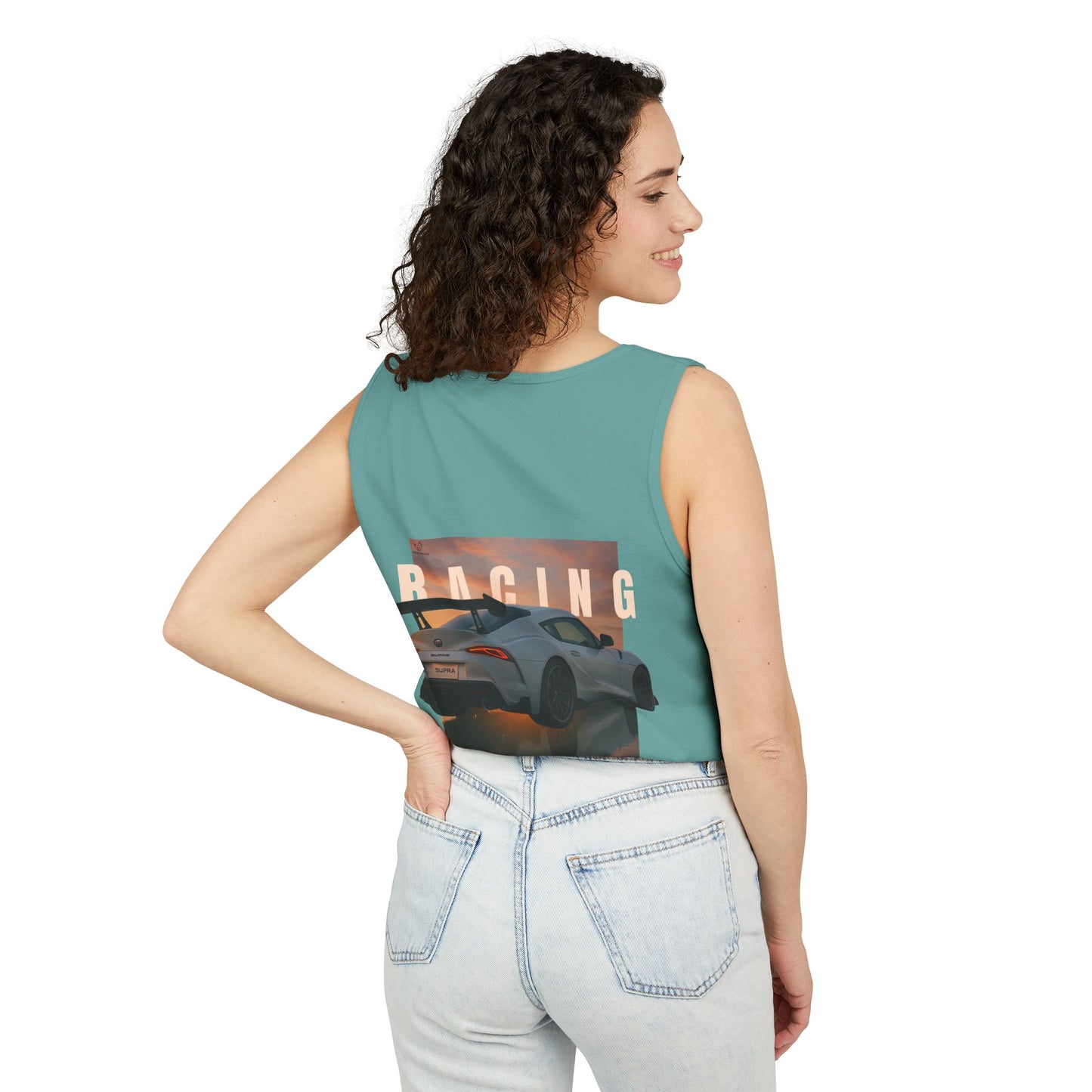 Racing Stututu Car - Unisex Garment-Dyed Tank Top