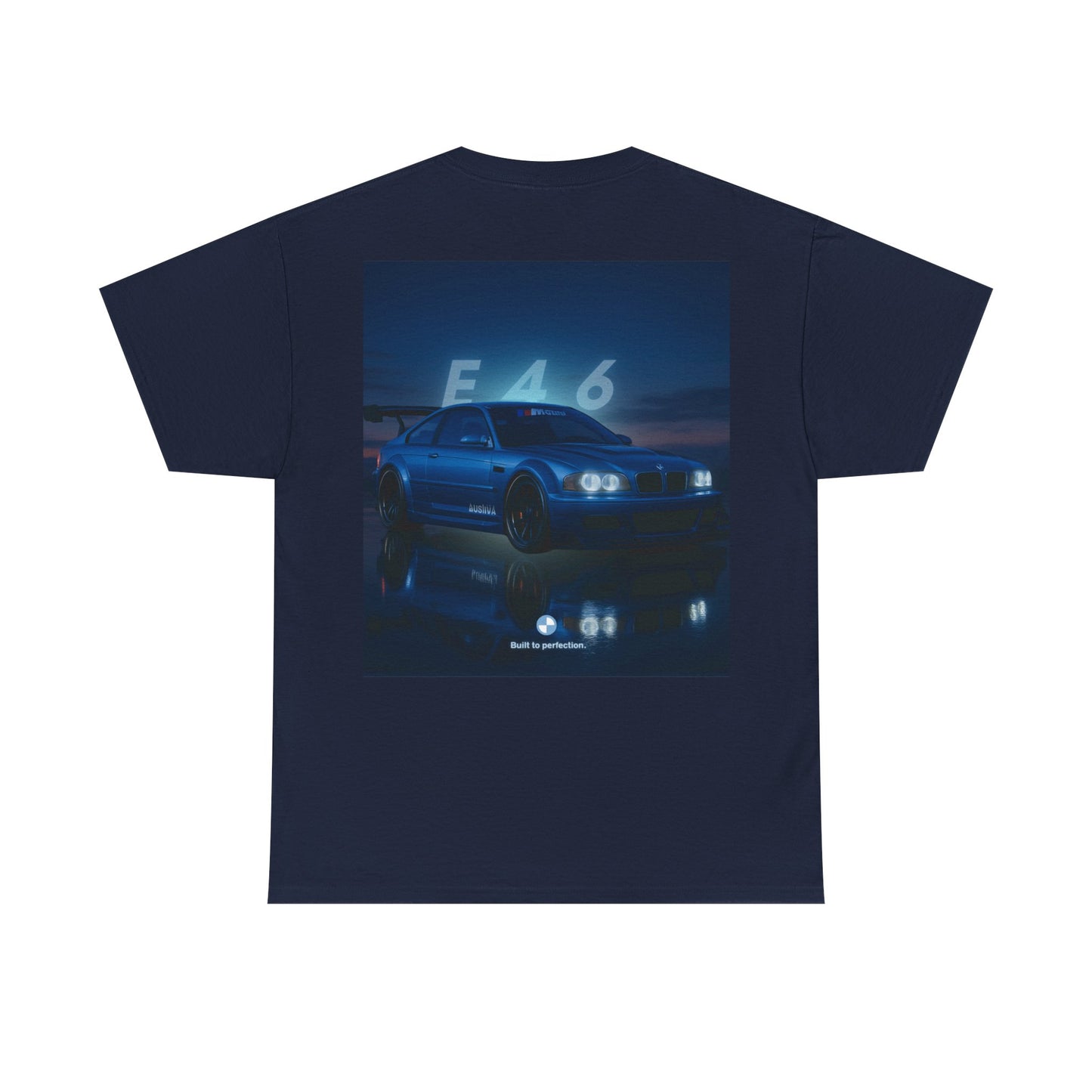 T-shirt graphique E46 Racing - Cadeau pour passionné d'automobile, T-shirt de course, Vêtements de sport automobile, Haut pour amoureux de voitures, Vêtements automobiles
