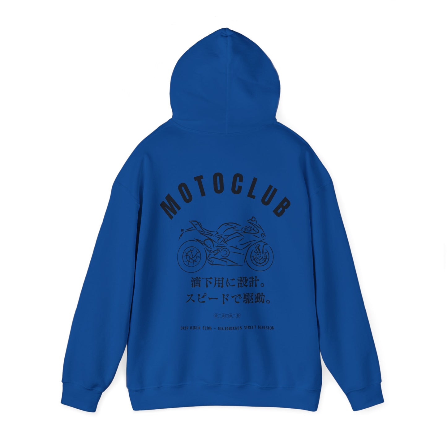 MOTOCLUB Unisex Heavy Blend™ Hooded Sweatshirt - Moto Club Graphic Hoodie for Motorcycle Enthusiasts