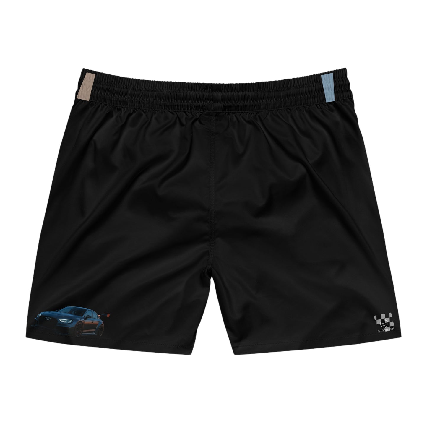 Sporty Audi Men's Mid-Length Swim Shorts - Perfect for Beach Days & Racing Enthusiasts