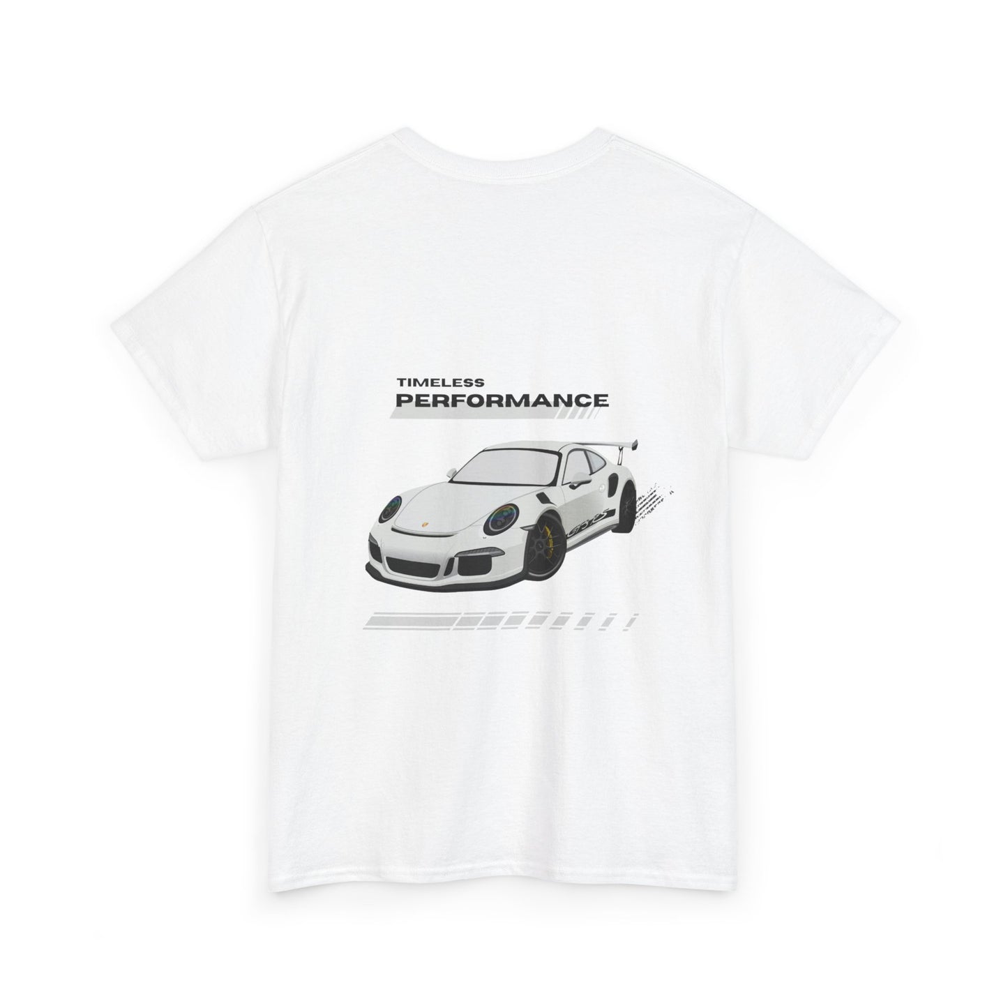 Performance intemporelle, Porsche, T-shirt unisexe en coton épais, T-shirt pour passionné d'automobile, Cadeau automobile, Vêtements de sport automobile, Tenue décontractée, T-shirt unisexe