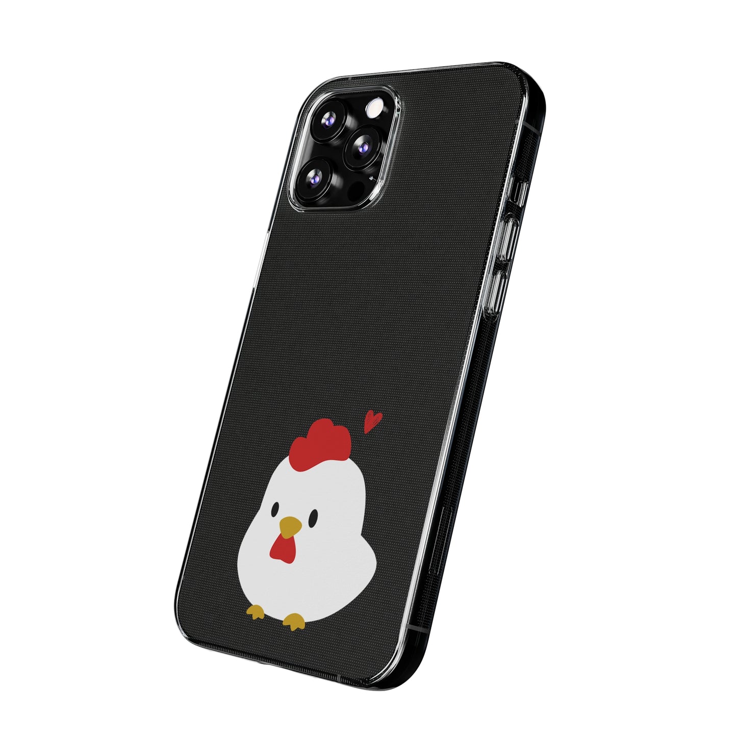 Cute Chicken Soft Phone Case, Animal Phone Cover for Farm Lovers, Gifts for Her, Cute Smartphone Accessory, Chicken Lover Gift