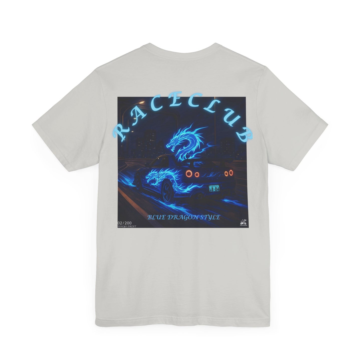 Blue Dragon Race Club Unisex Jersey Tee - Perfect Gift for Car Enthusiasts