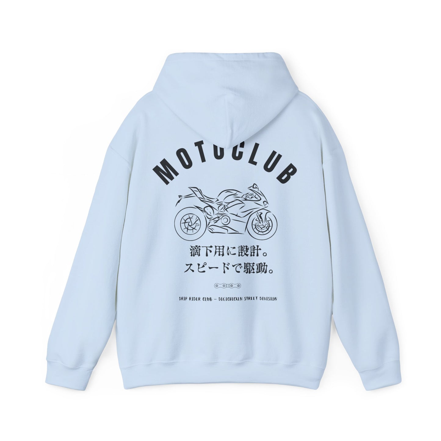 MOTOCLUB Unisex Heavy Blend™ Hooded Sweatshirt - Moto Club Graphic Hoodie for Motorcycle Enthusiasts