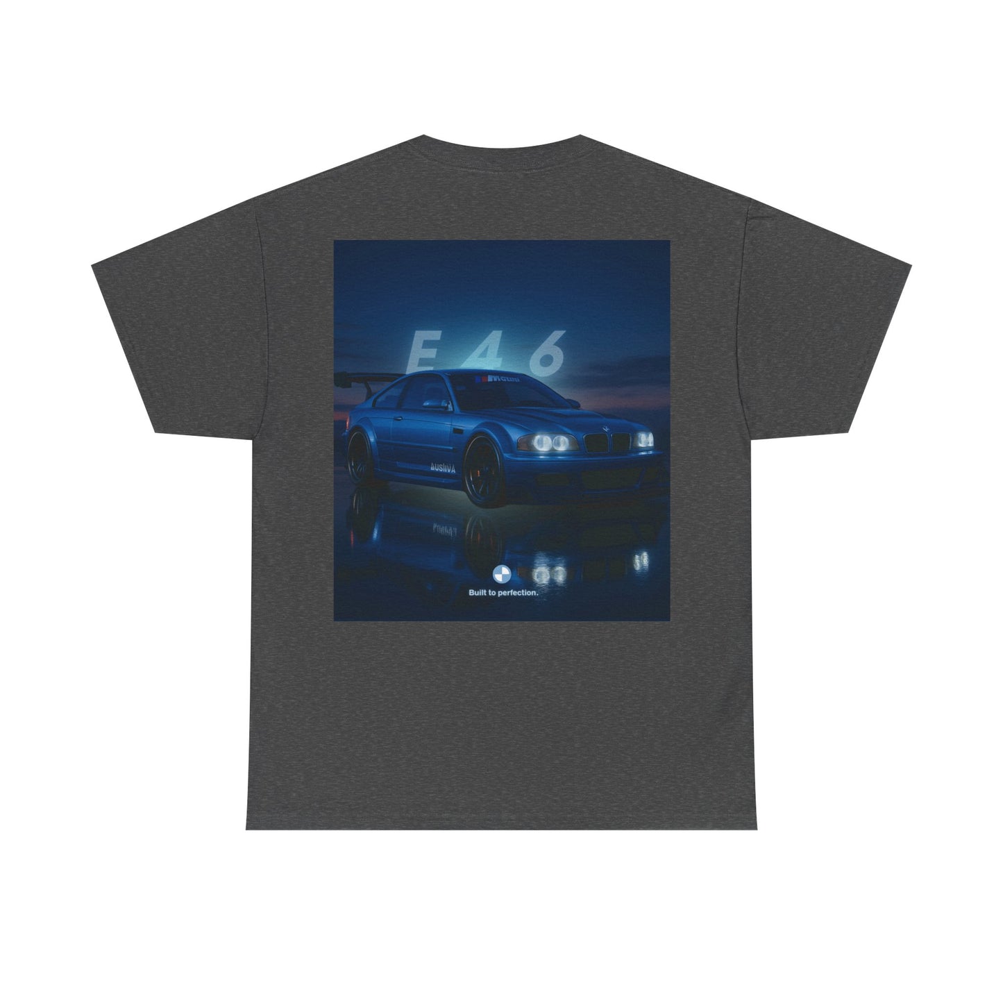 T-shirt graphique E46 Racing - Cadeau pour passionné d'automobile, T-shirt de course, Vêtements de sport automobile, Haut pour amoureux de voitures, Vêtements automobiles