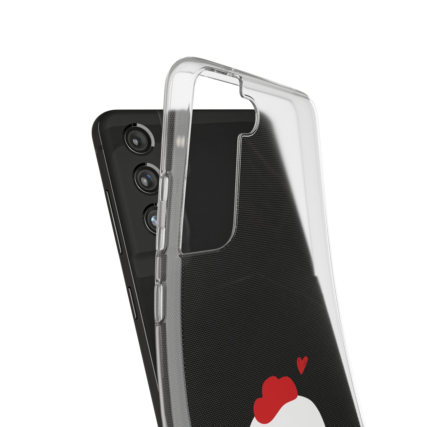 Cute Chicken Soft Phone Case, Animal Phone Cover for Farm Lovers, Gifts for Her, Cute Smartphone Accessory, Chicken Lover Gift