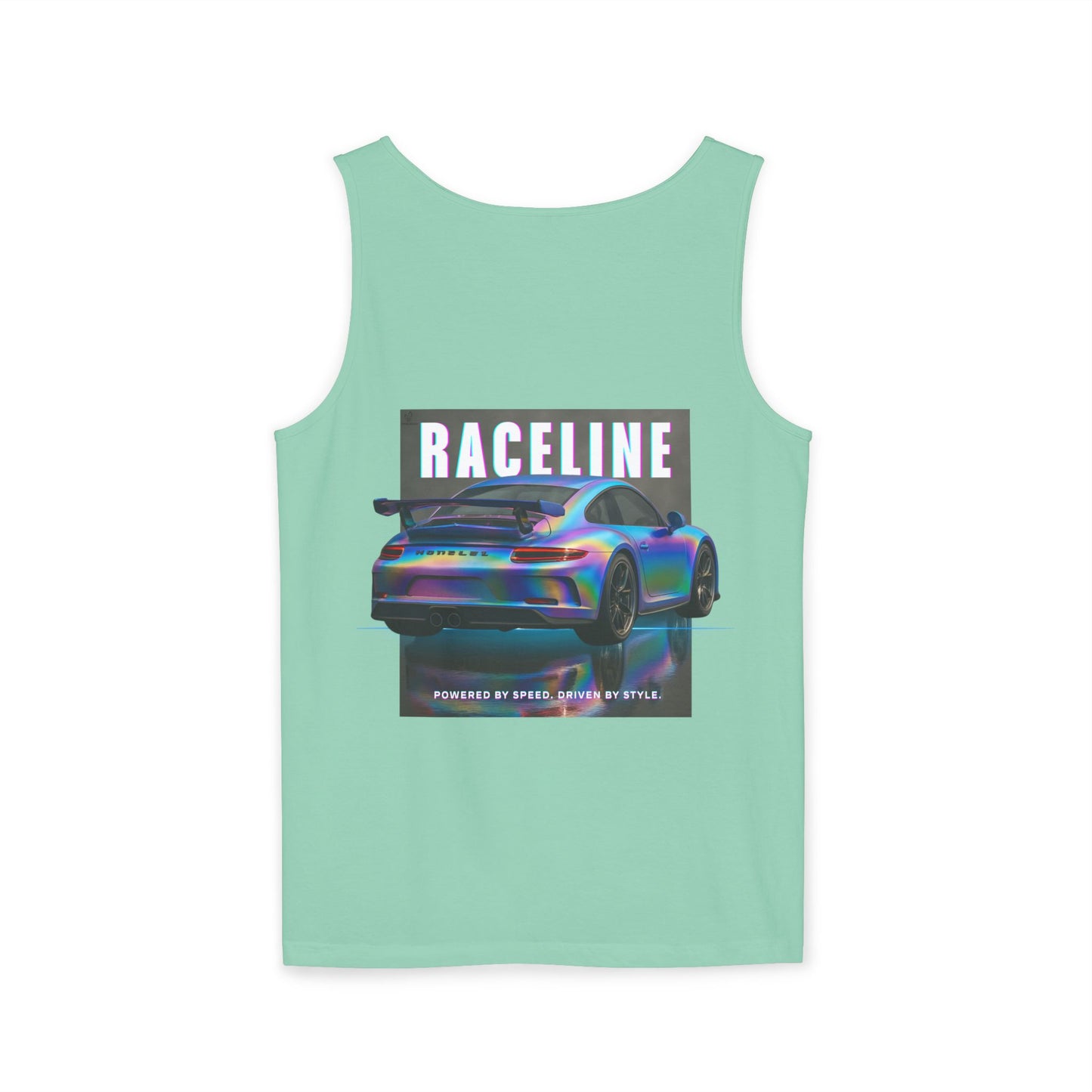 Raceline Holo Inspired Car - Unisex Garment-Dyed Tank Top