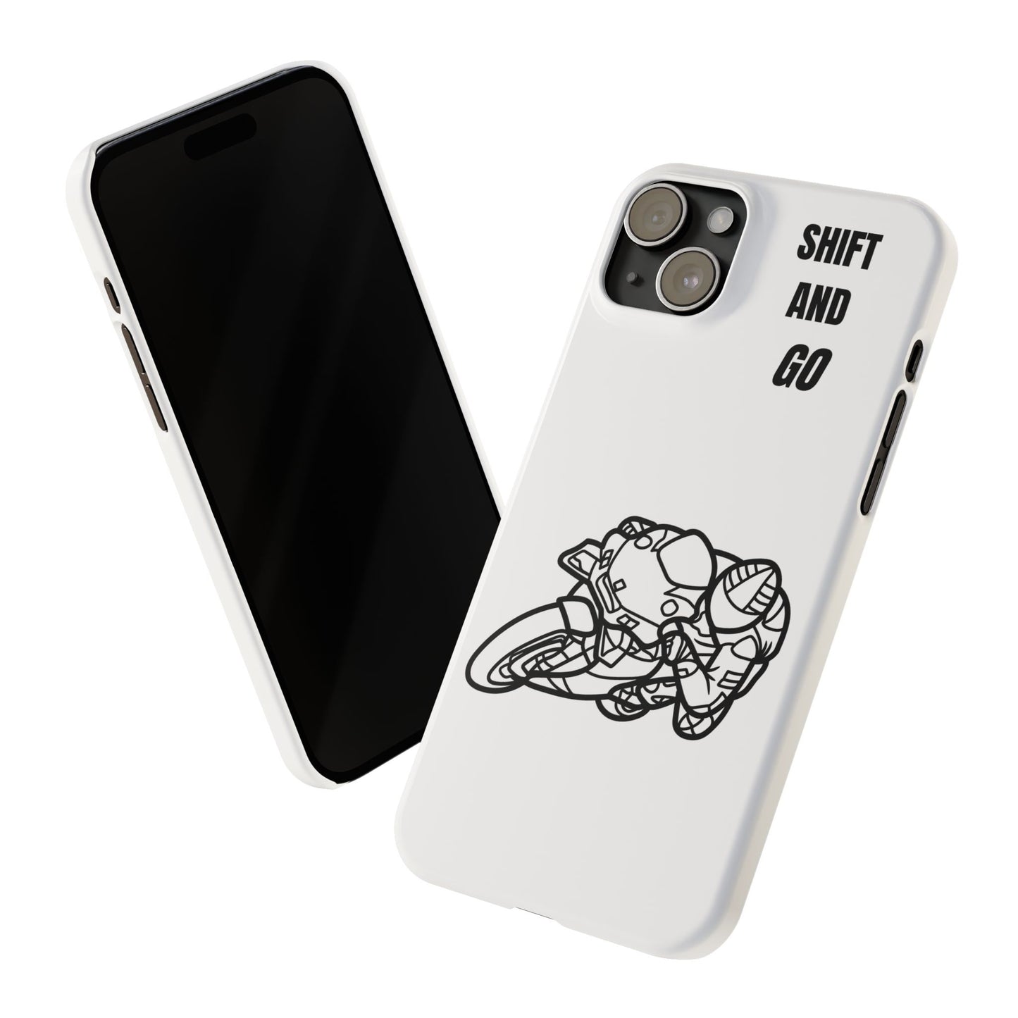 Motorcycle Slim Phone Cases - Shift and Go, Biker Gift, Moto Lover Accessory, Phone Protection, Unique Motorcycle Design
