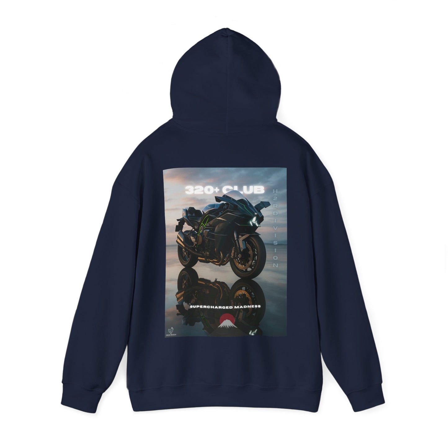 H2R Racing-Inspired Unisex Heavy Blend Hoodie with Graphic Art Design
