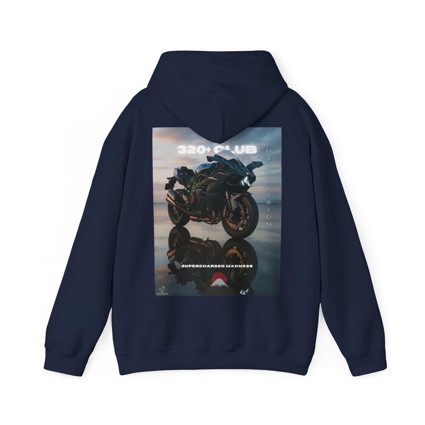 H2R Racing-Inspired Unisex Heavy Blend Hoodie with Graphic Art Design