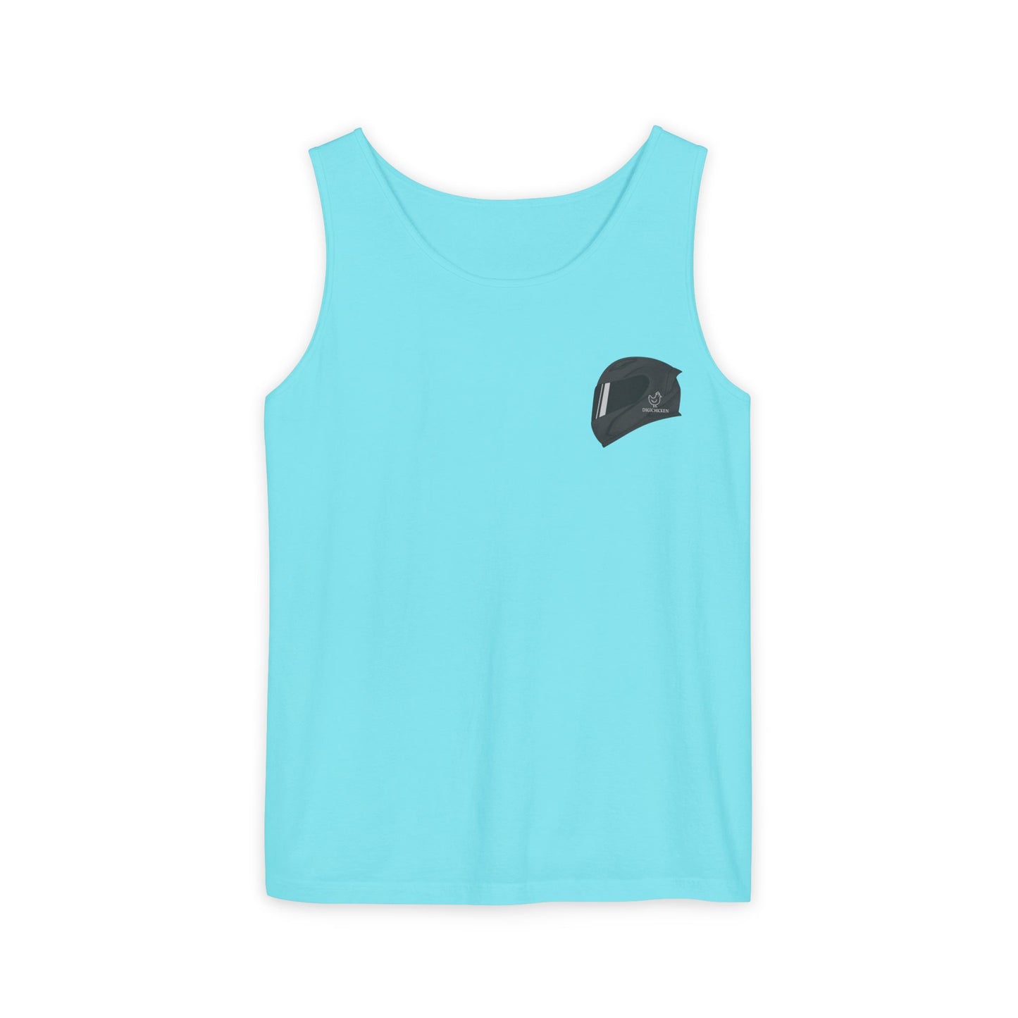 Zx6r Backprint Nice Custom Motorcycle Graphic Tank Top - Unisex Garment-Dyed