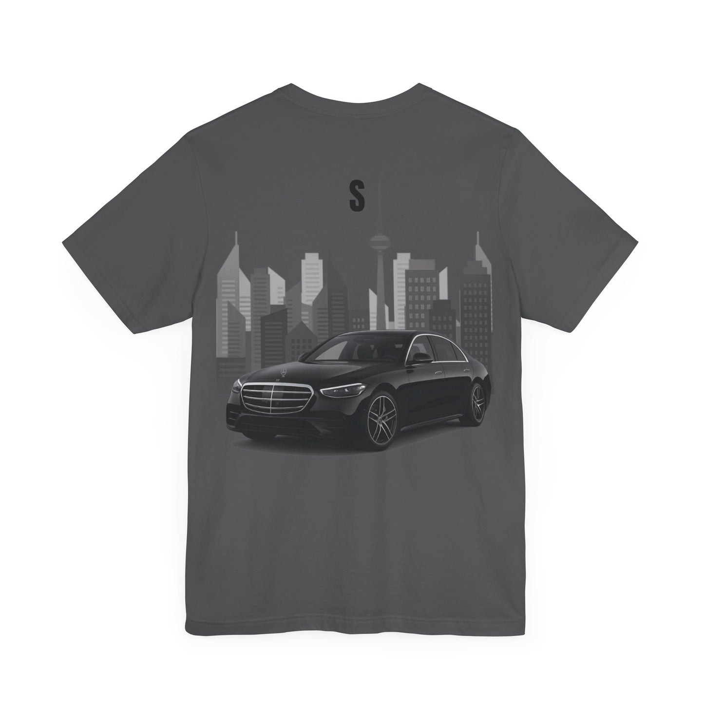 Urban Vibes Car Graphic Tee, Unisex Jersey Short Sleeve Tee, Cityscape T-Shirt, Cool Car Shirt, Gift for Car Lovers, Trendy Everyday Wear