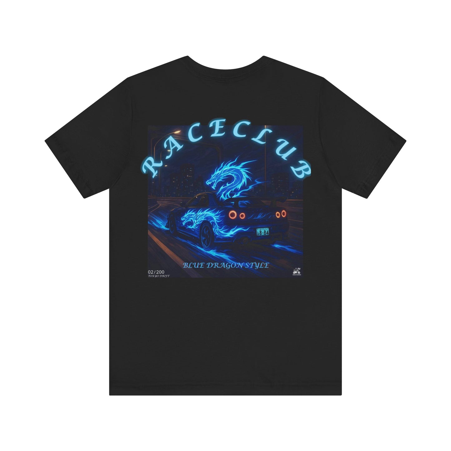 Blue Dragon Race Club Unisex Jersey Tee - Perfect Gift for Car Enthusiasts