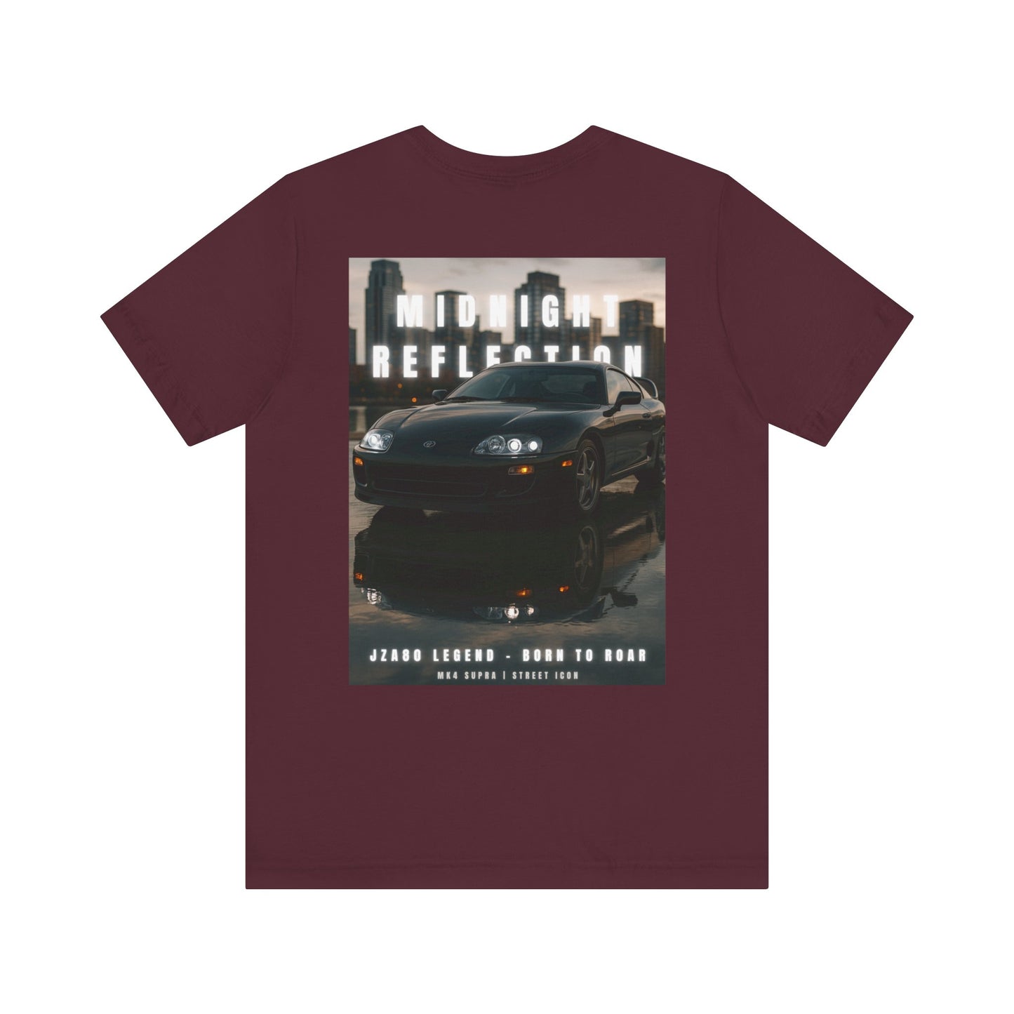 Midnight Reflection Unisex Tee, Casual Streetwear, Car Lovers Gift, Graphic T-Shirt, Everyday Wear, Urban Outfit