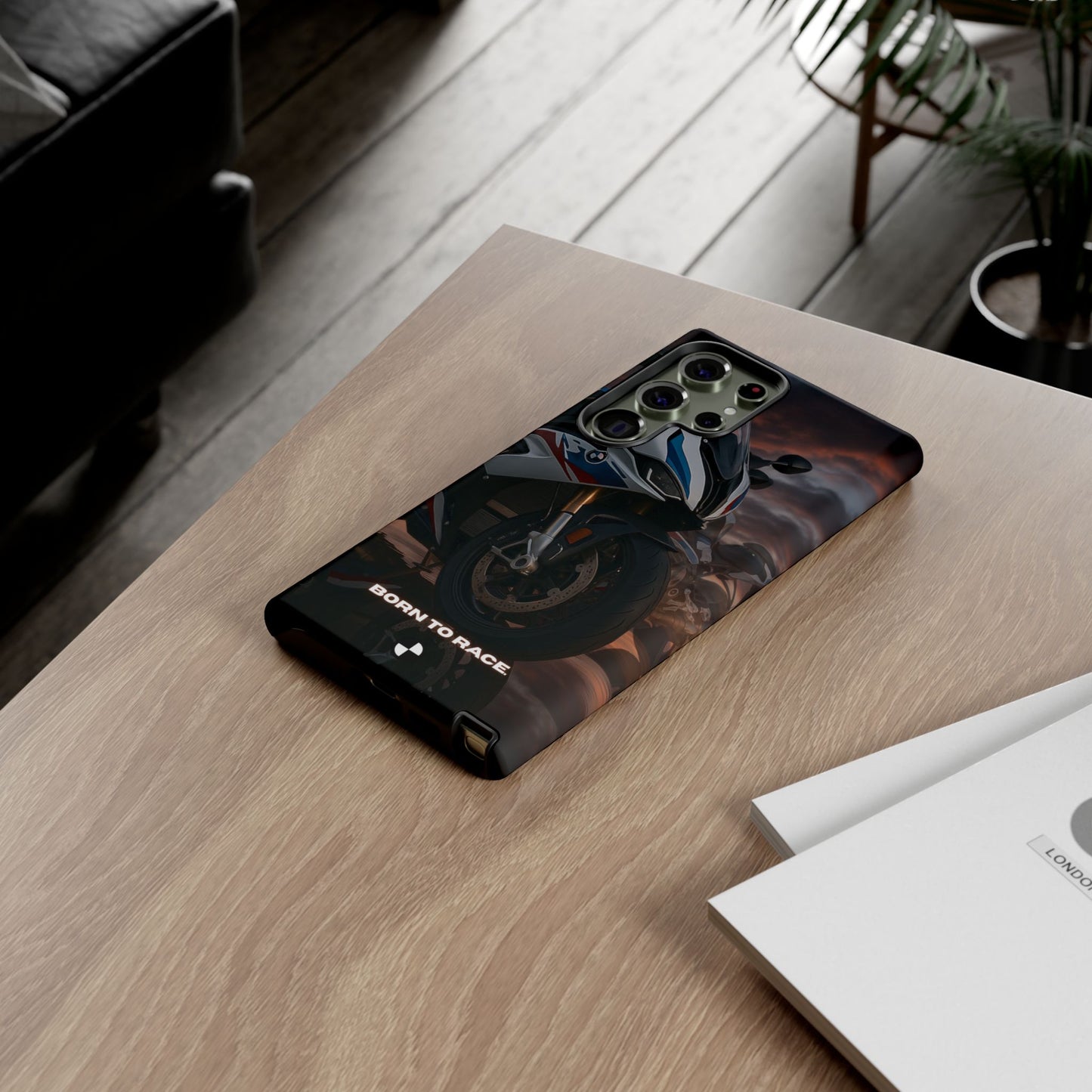 Coque de téléphone pour moto BMW – Design Born to Race