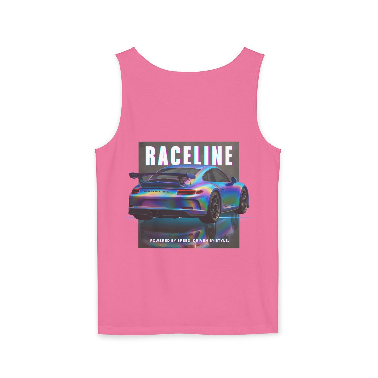 Raceline Holo Inspired Car - Unisex Garment-Dyed Tank Top