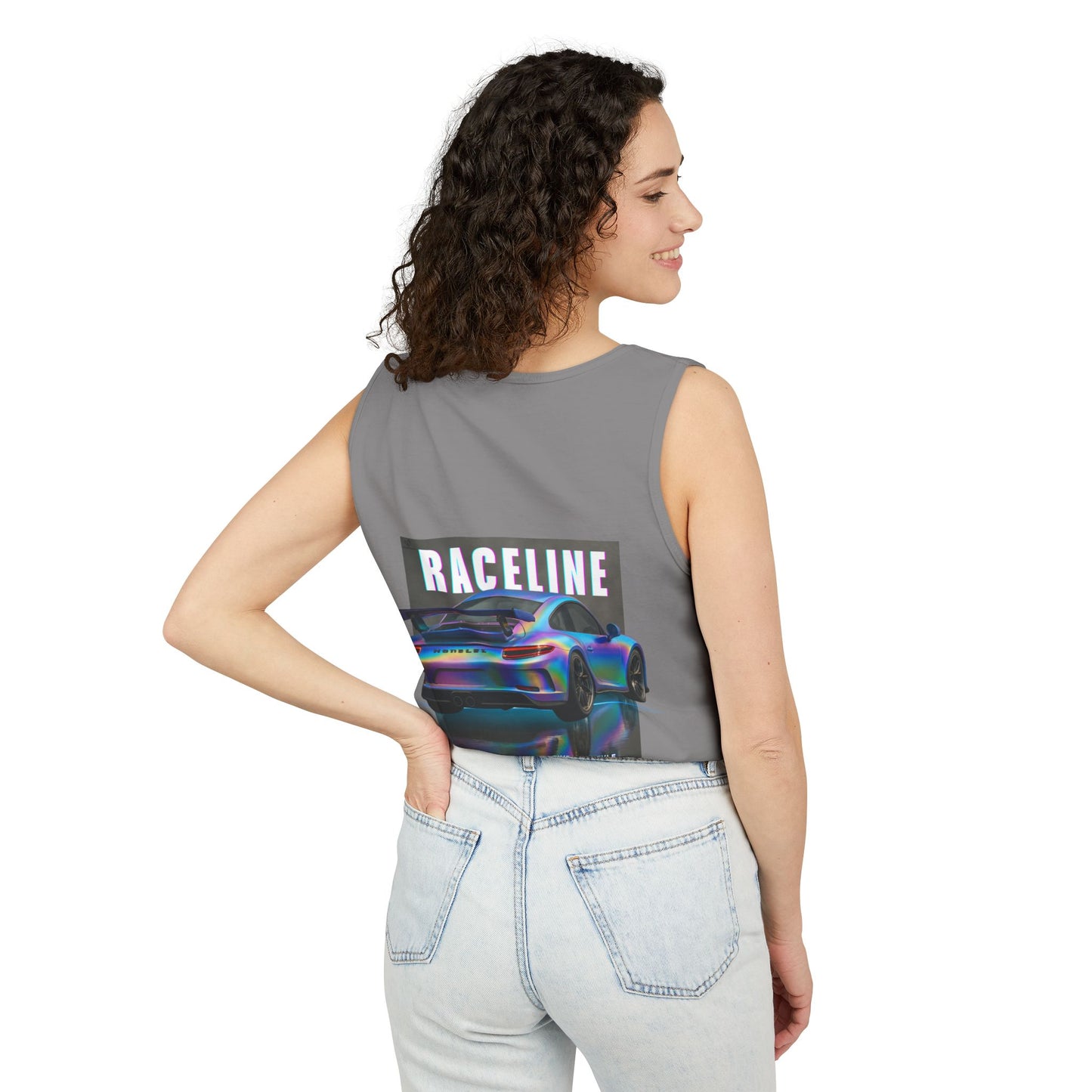 Raceline Holo Inspired Car - Unisex Garment-Dyed Tank Top