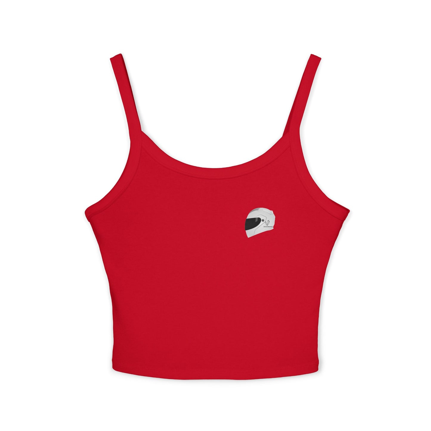 650r Backprint, Motorcycle-Themed Women's Spaghetti Strap Tank Top – Edgy Biker Vibes