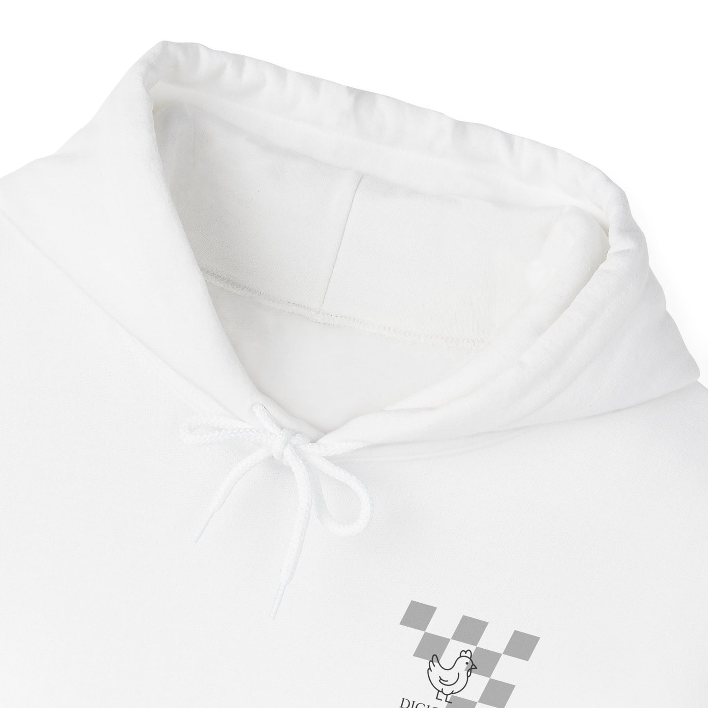 BenZ inspired Racing Hoodie with backprint- White racing car with rear spoiler