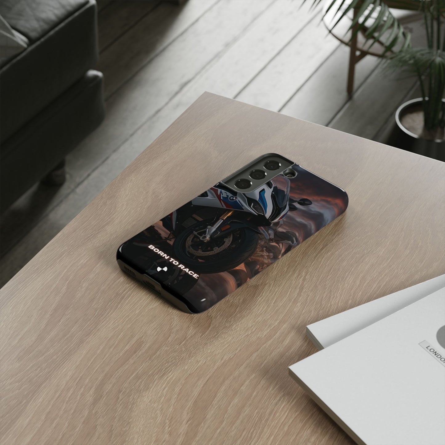 Coque de téléphone pour moto BMW – Design Born to Race