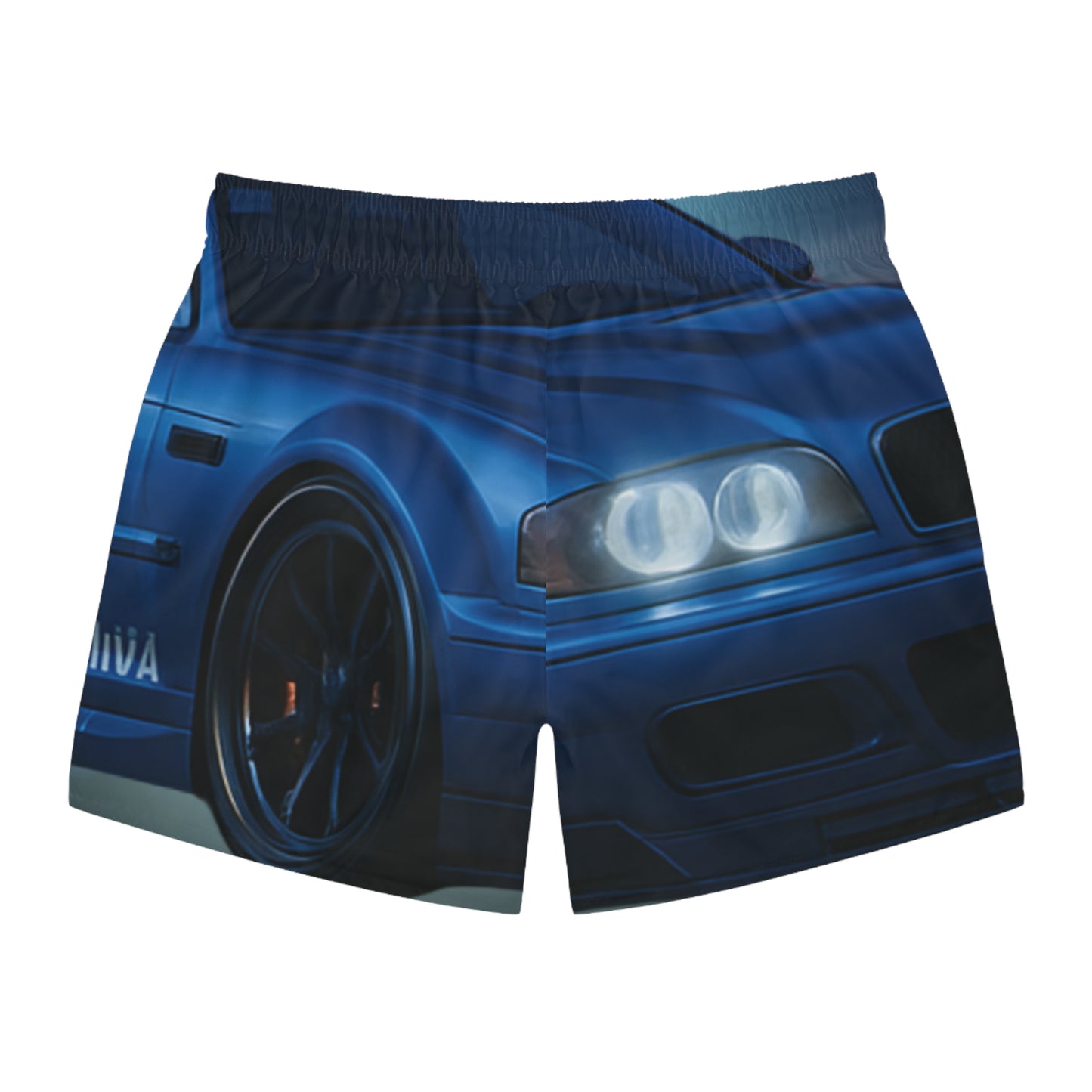 Car Enthusiast Swim Trunks - Built to Perfection Beach Shorts