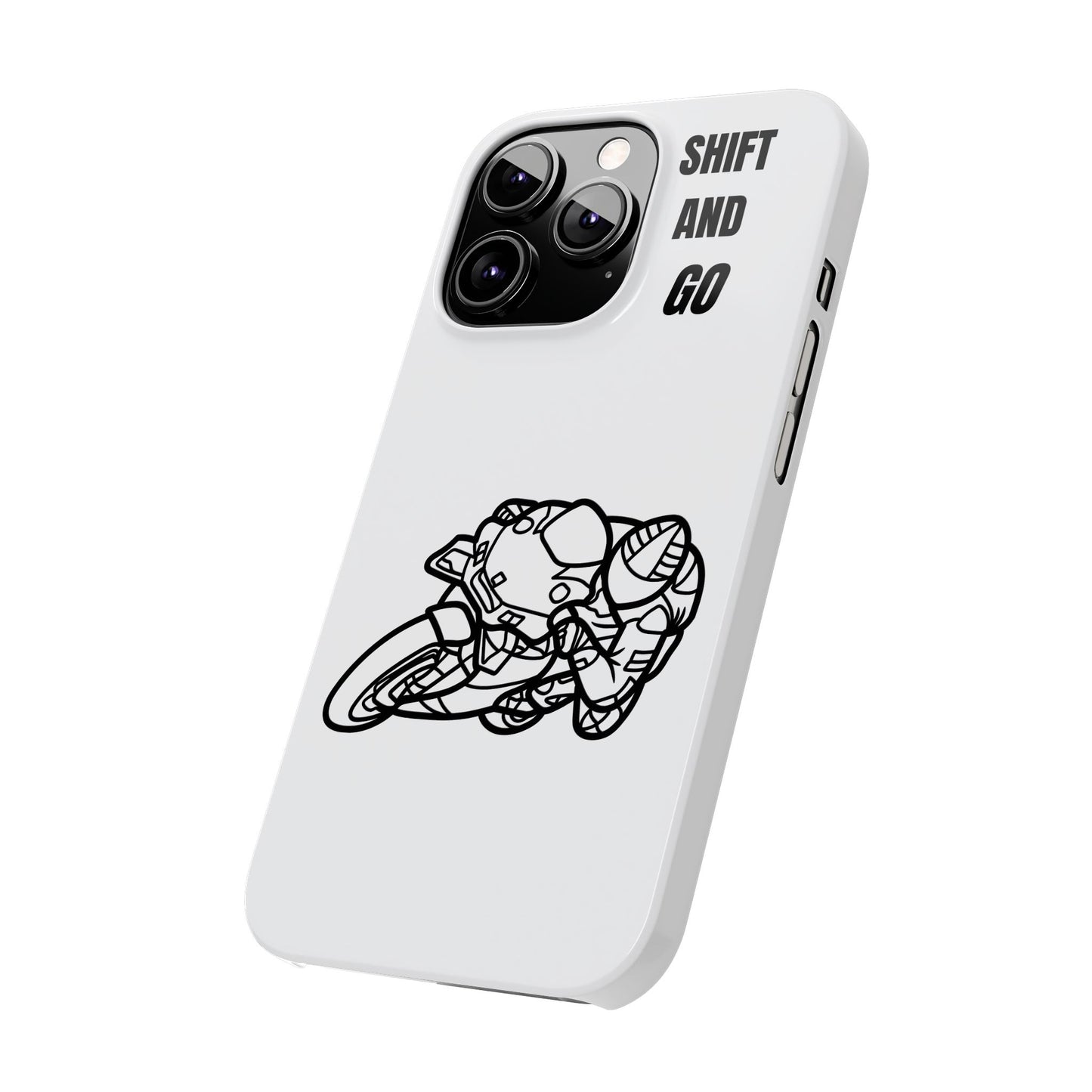 Motorcycle Slim Phone Cases - Shift and Go, Biker Gift, Moto Lover Accessory, Phone Protection, Unique Motorcycle Design