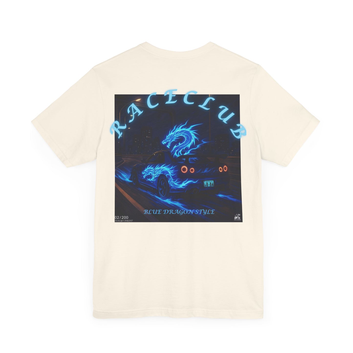 Blue Dragon Race Club Unisex Jersey Tee - Perfect Gift for Car Enthusiasts